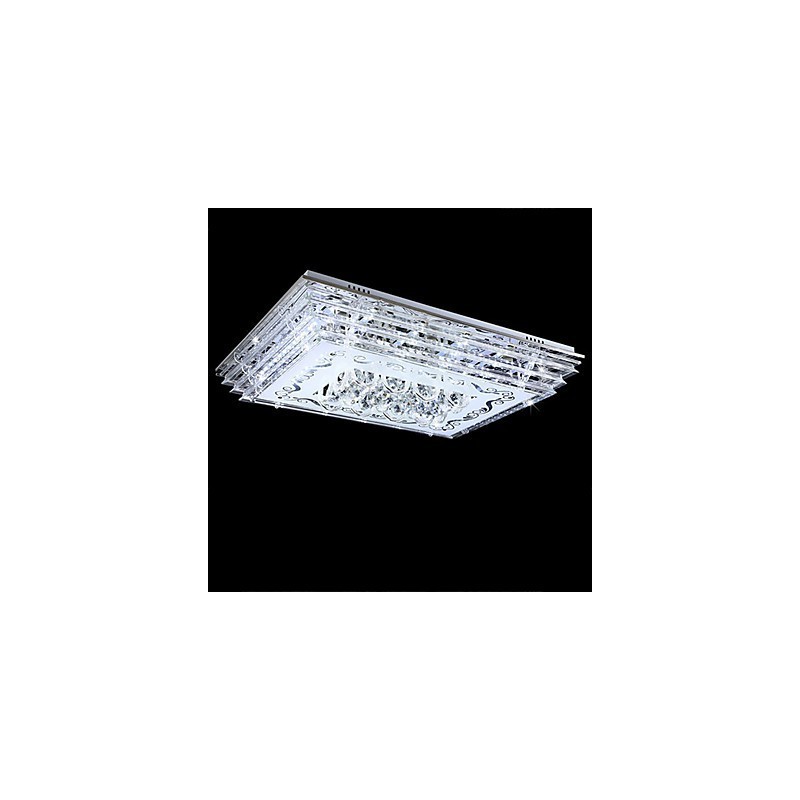 Flush Mount Three Color Light with Remote Control Modern Contemporary Glass