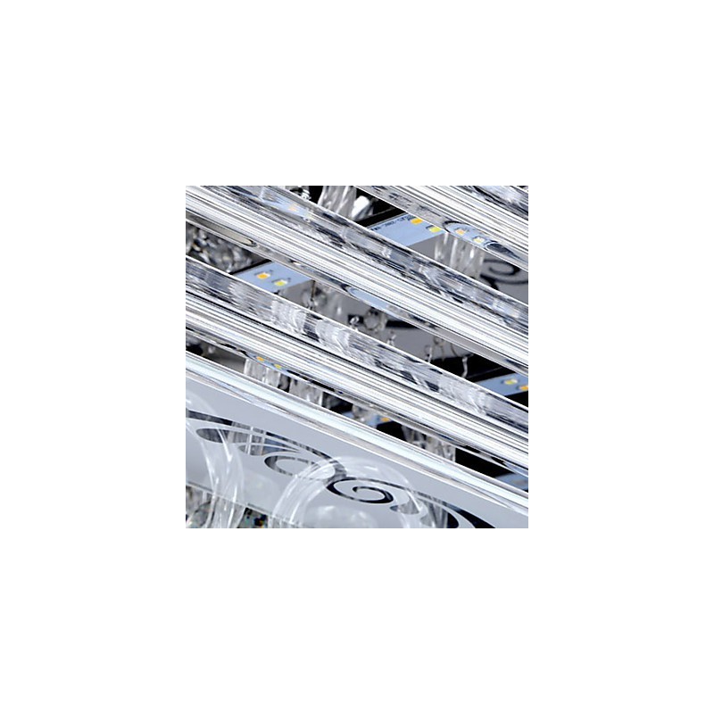 Flush Mount Three Color Light with Remote Control Modern Contemporary Glass
