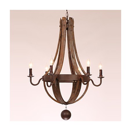 Chandelier 6 lights Vintage Retro Country Living Dining Garage Metal Chandelier 6 lights Vintage Retro Country Living Dining Garage Metal