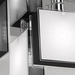 Modern Contemporary Chrome Metal Flush Mount