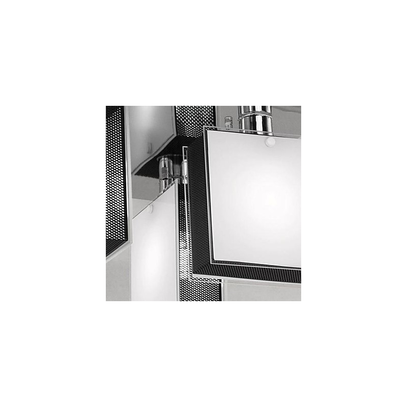 Modern Contemporary Chrome Metal Flush Mount