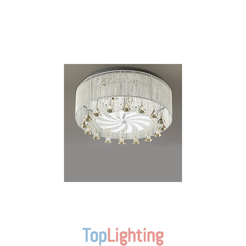 Flush Mount Crystal Modern Contemporary Glass