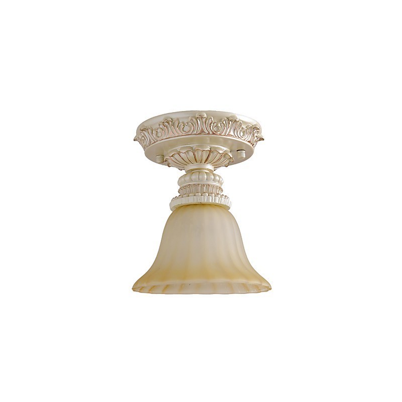 Traditional Classic Mini Style Painting Resin Flush Mount Spot Lights