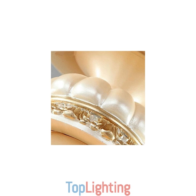 Traditional Classic Mini Style Painting Resin Flush Mount Spot Lights