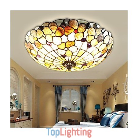 The Mediterranean Sea Shells Absorb Dome Light Rural Chimney 50 Cm In Diameter