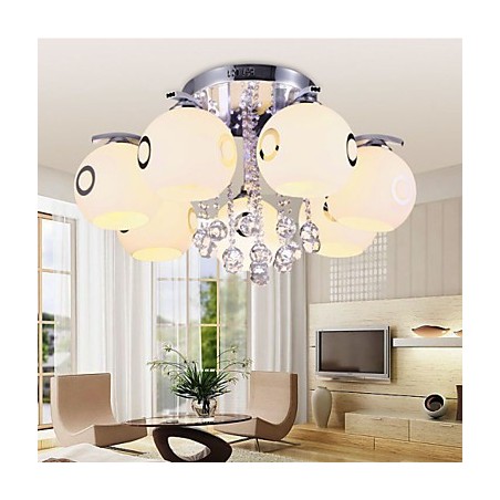 Flush Mount Crystal Modern Contemporary Glass Flush Mount Crystal Modern Contemporary Glass