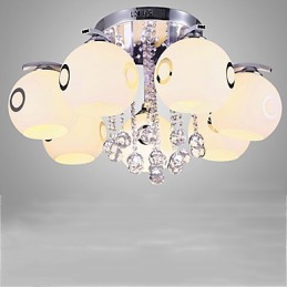 Flush Mount Crystal Modern Contemporary Glass