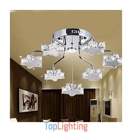 Flush Mount 7 Light Modern Electroplated Stainless Flush Mount 7 Light Modern Electroplated Stainless