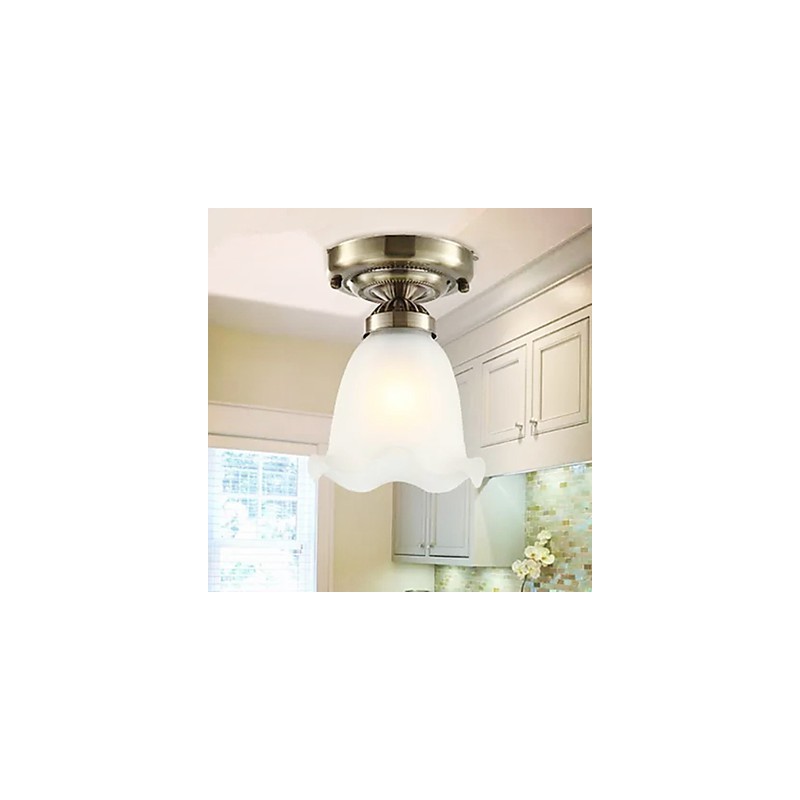 Traditional Classic Mini Style Electroplated Metal Flush Mount Spot Lights