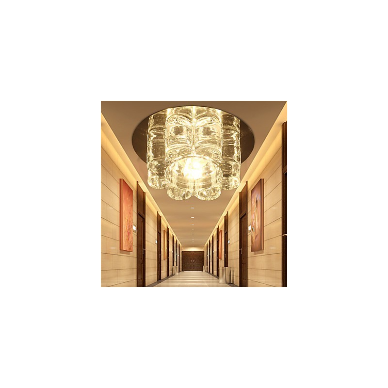 Modern Contemporary Crystal Flush Mount