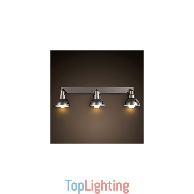Flush Mount Trinal head Light White Glass Aluminum Frame Fashion Modern