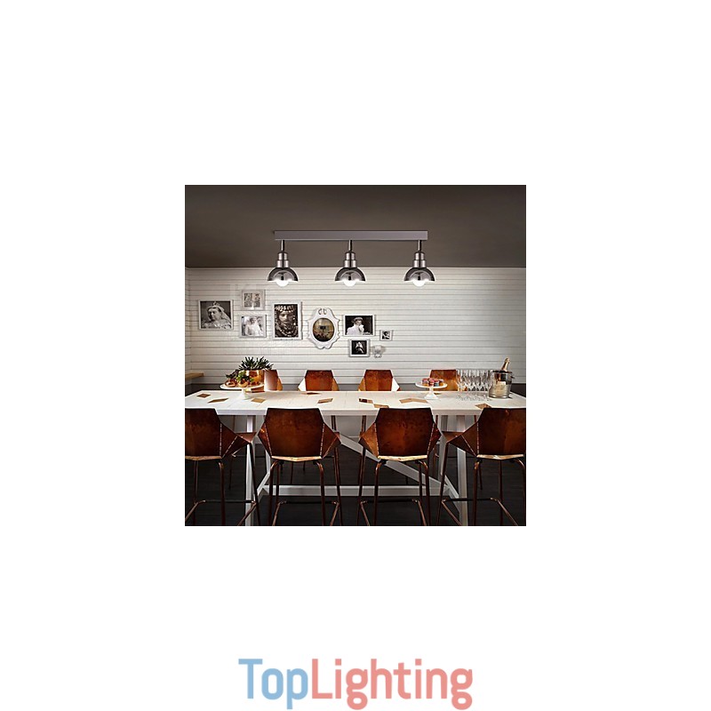 Flush Mount Trinal head Light White Glass Aluminum Frame Fashion Modern