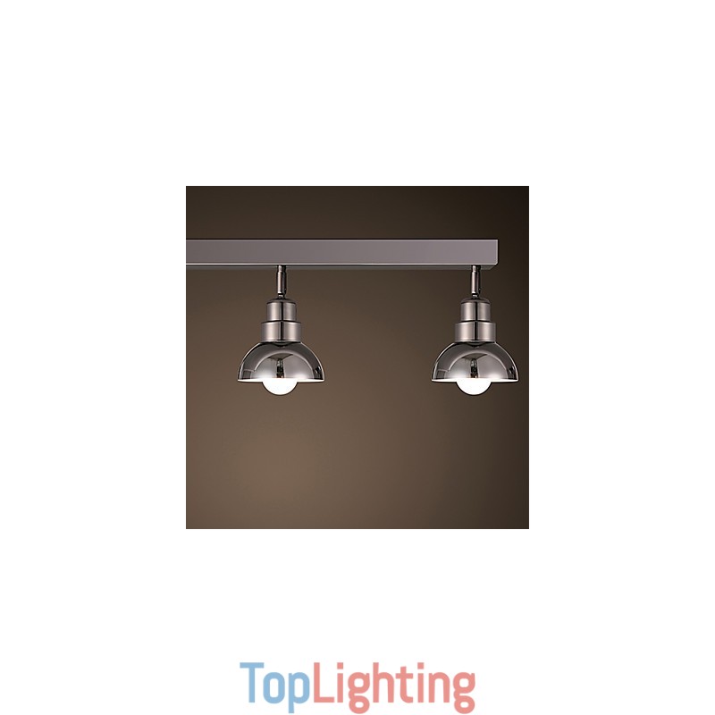 Flush Mount Trinal head Light White Glass Aluminum Frame Fashion Modern