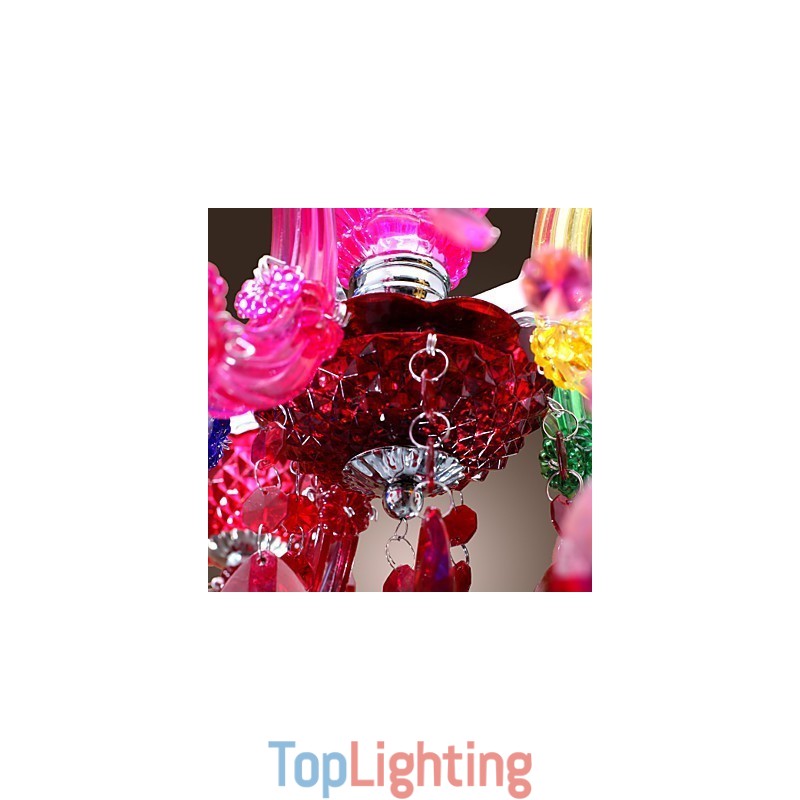 Traditional Classic Crystal Chrome Acrylic Chandelier