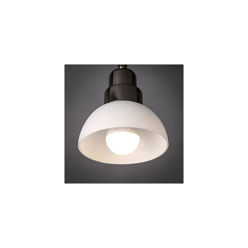 Flush Mount Trinal head Light White Glass Aluminum Frame Fashion Modern