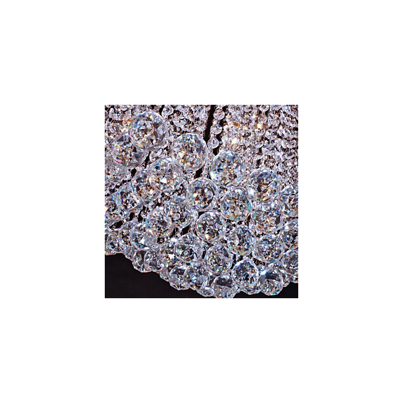 Flush Mount Crystal Modern Contemporary Metal