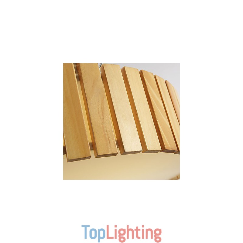 Flush Mount Traditional Classic Wood Bamboo