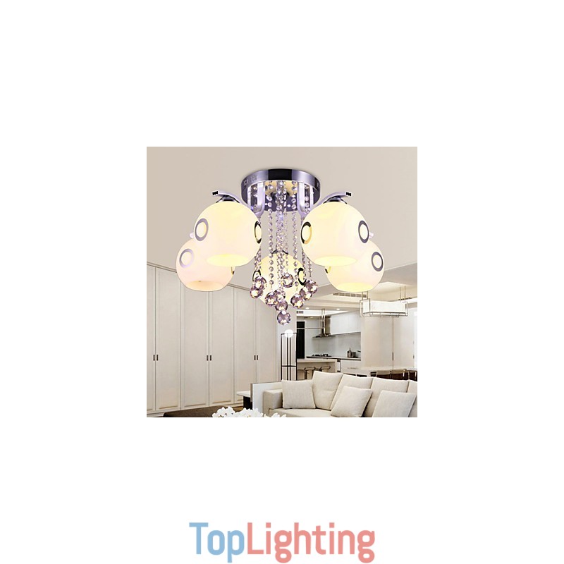 Flush Mount Crystal Modern Contemporary Glass