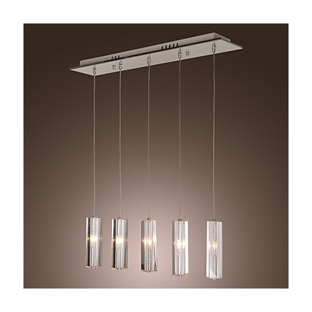Modern Contemporary Island Crystal Chrome Metal Pendant Light Modern Contemporary Island Crystal Chrome Metal Pendant Light