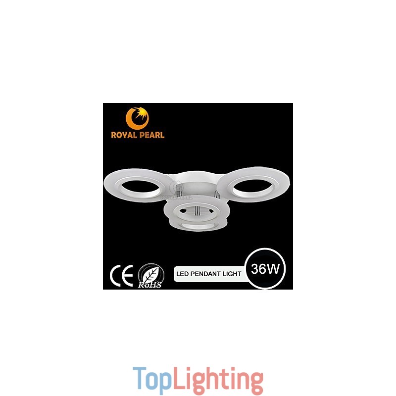 Modern Pendant Light Four Heads Acrylic Circle Light