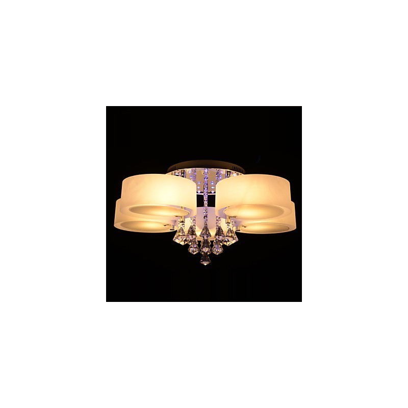 Remote Control Flush Mount Crystal Included Modern Contemporary