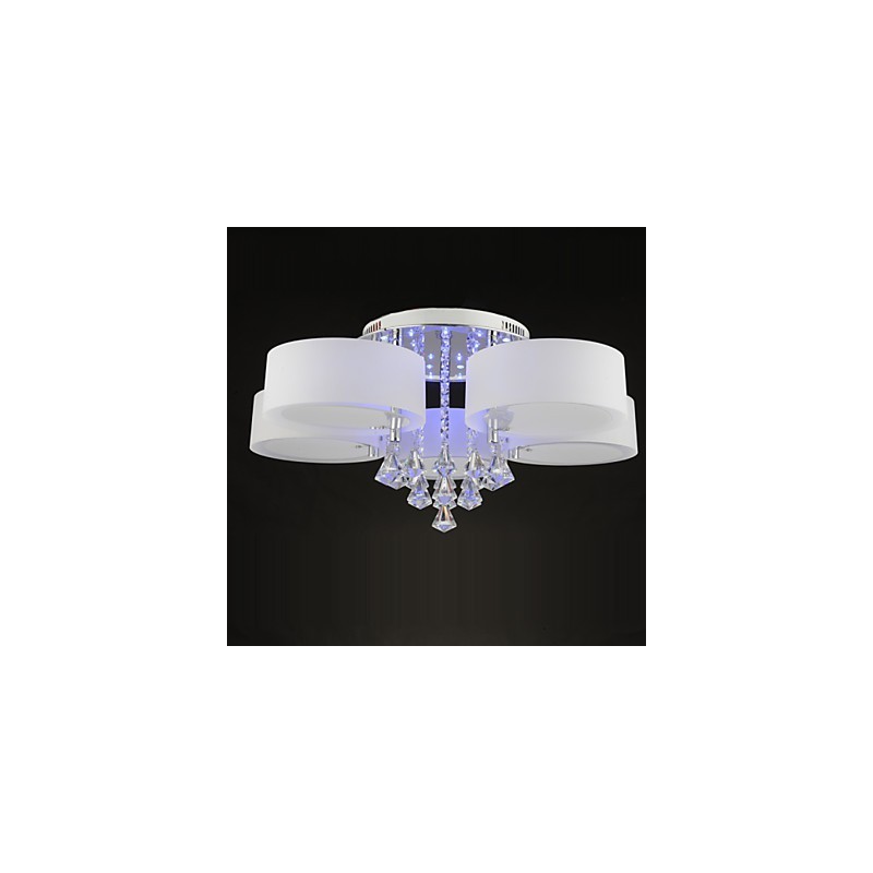 Remote Control Flush Mount Crystal Included Modern Contemporary