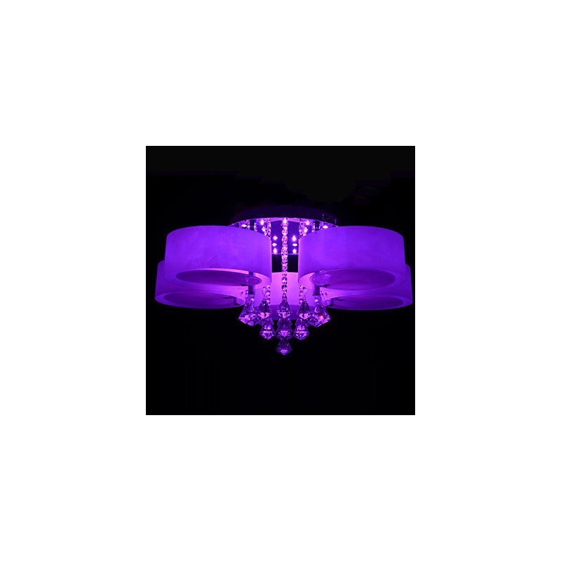 Remote Control Flush Mount Crystal Included Modern Contemporary