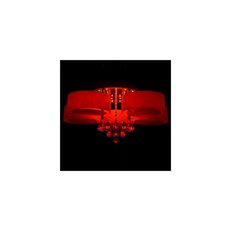 Remote Control Flush Mount Crystal Included Modern Contemporary