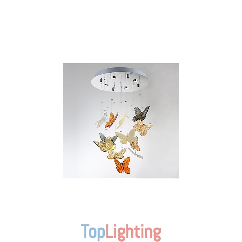 Crystal Lamp Circular Butterfly Crystal Lamp 4