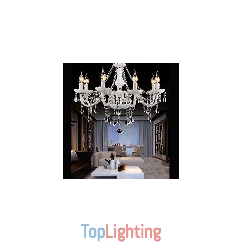 Chandelier Crystal Modern 6 Lights Contemporary Glass