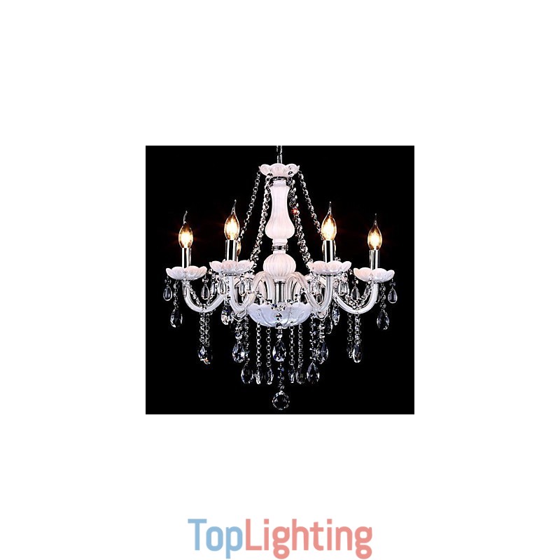 Chandelier Crystal Modern 6 Lights Contemporary Glass