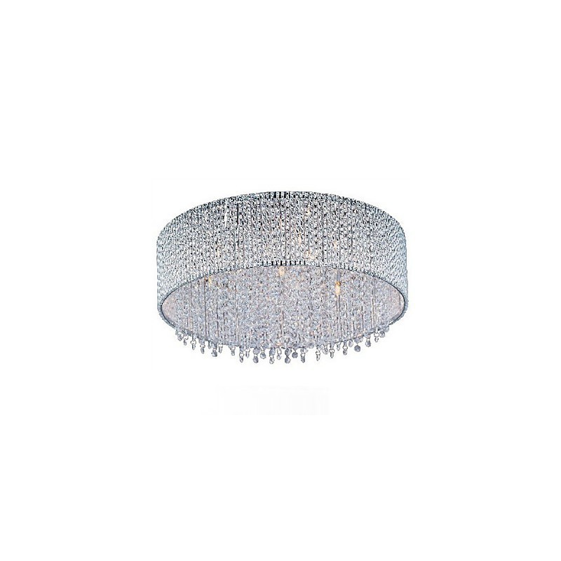 Crystal Flush Mount with 10 Lights