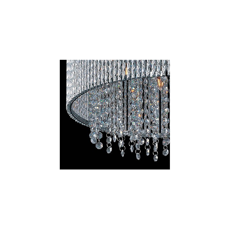 Crystal Flush Mount with 10 Lights