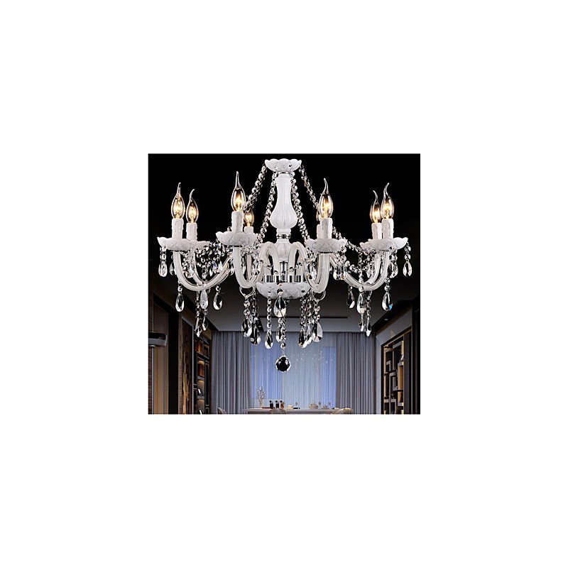 Chandelier Crystal Modern 8 Lights Contemporary Glass