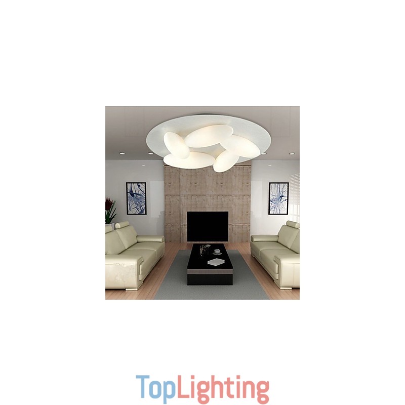 Modern Flush Mount with 5 Lights (G9 Bulb Base)