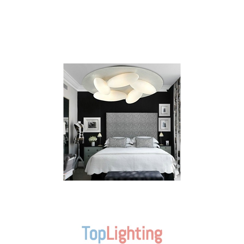 Modern Flush Mount with 5 Lights (G9 Bulb Base)