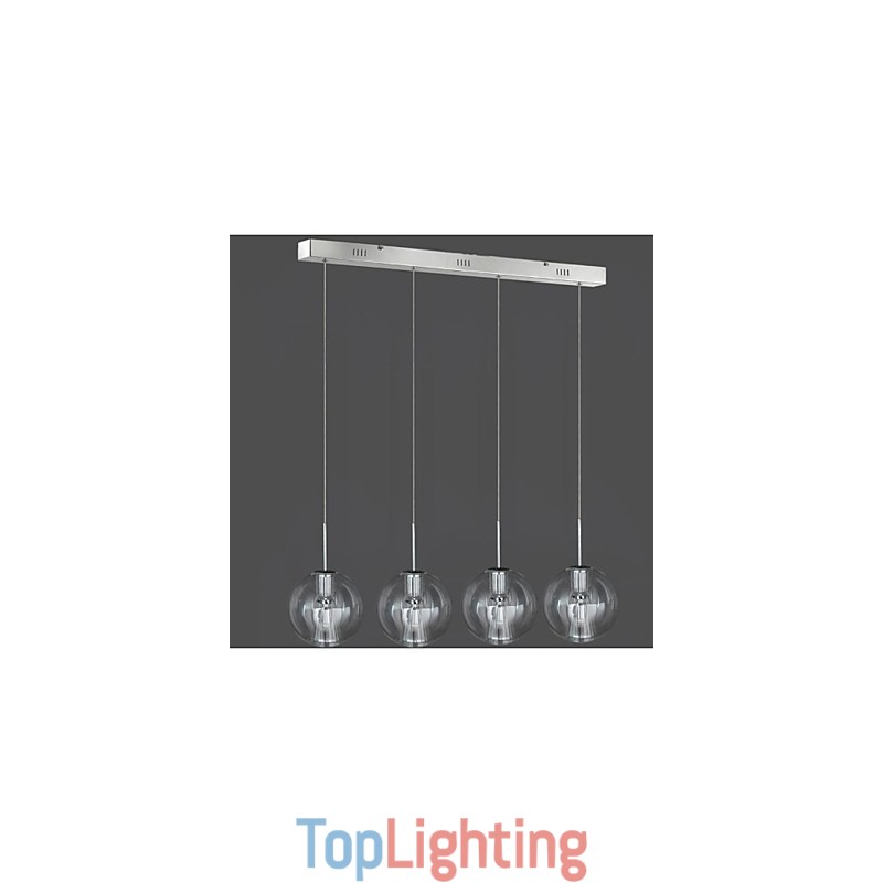 Modern Contemporary Traditional Classic Chrome Metal Pendant Light Kids 4 Light Pendant Lamp