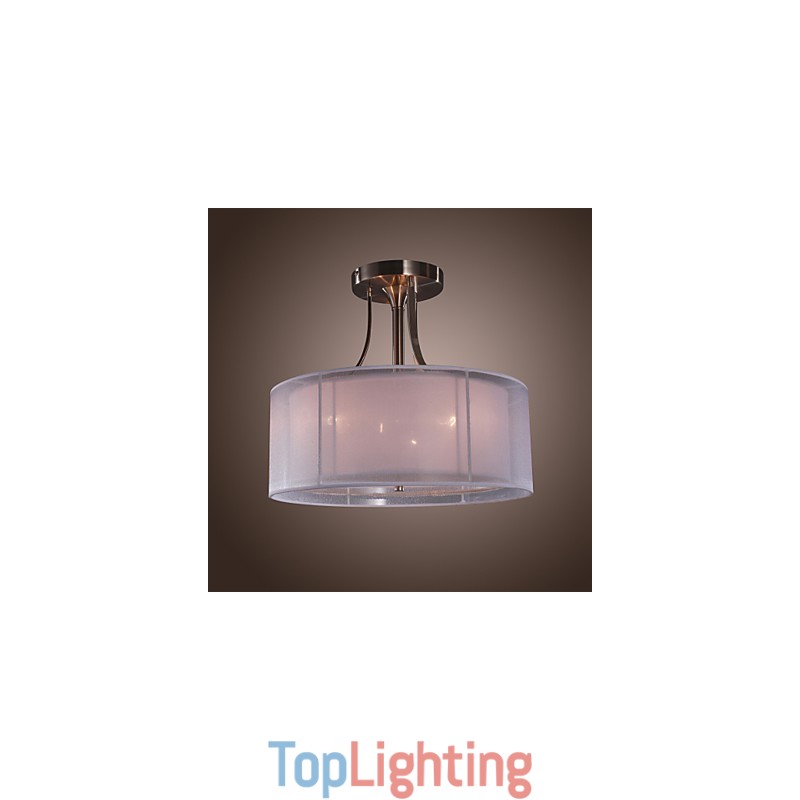 Modern Acrylic Flush Mount with 3 Lights Cylinder Design