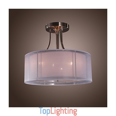 Modern Acrylic Flush Mount with 3 Lights Cylinder Design Modern Acrylic Flush Mount with 3 Lights Cylinder Design