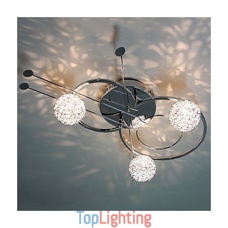 Modern Contemporary Electroplated Flush Mount