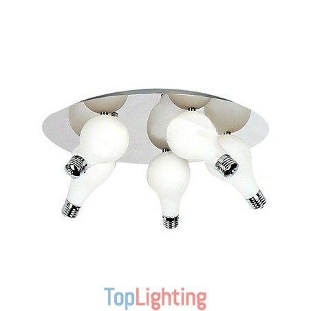 Modern Flush Mount with 5 Lights in Round (G4 Bulb Base) Modern Flush Mount with 5 Lights in Round (G4 Bulb Base)