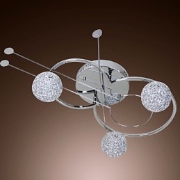 Modern Contemporary Electroplated Flush Mount