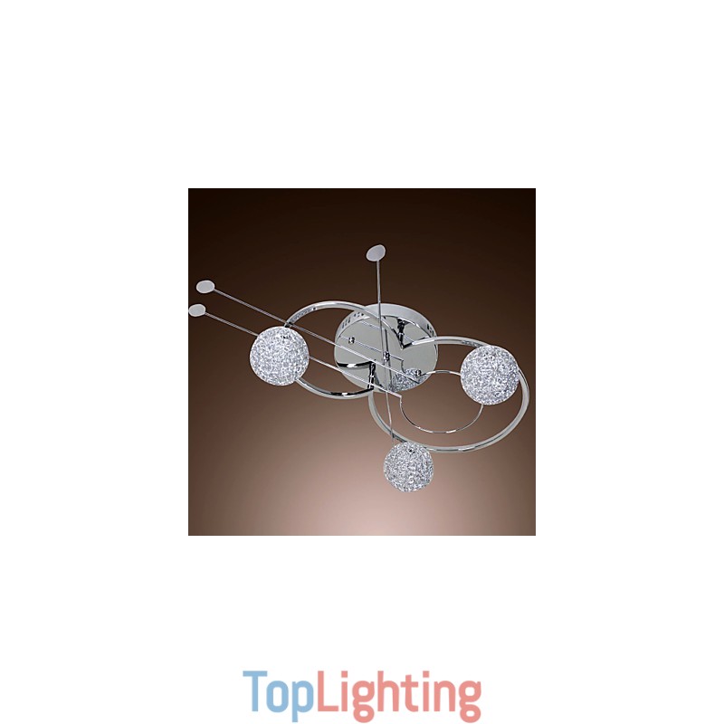 Modern Contemporary Electroplated Flush Mount