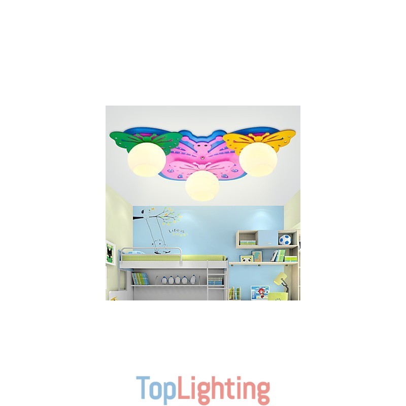 Flush Mount Modern Contemporary Wood Bamboo