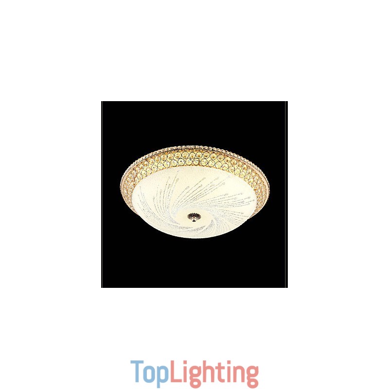 Modern Luxury Crystal Light Absorb Dome Light SMD Double Color Diameter 50CM