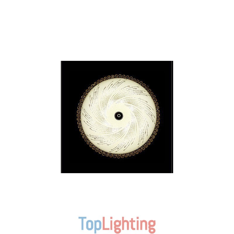 Modern Luxury Crystal Light Absorb Dome Light SMD Double Color Diameter 50CM