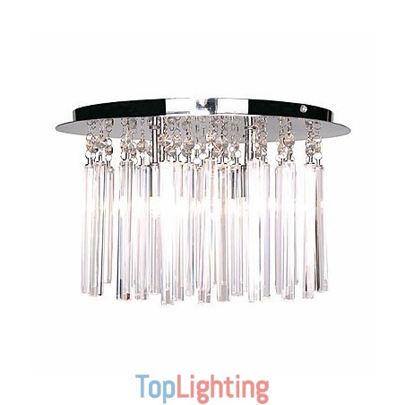 Modern Crystal Semi Flush Mount with 4 Lights (G9 Bulb Base) Modern Crystal Semi Flush Mount with 4 Lights (G9 Bulb Base)