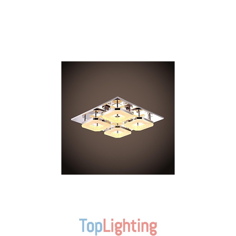 Acrylic Flush Mount 4 light Modern Acrylic Electroplating Stainless Steel