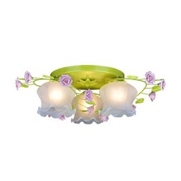 Creative Lamp Lamp Warm Garden Rose Three Simple Ceiling Lamps