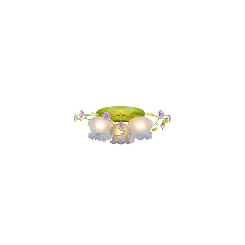 Creative Lamp Lamp Warm Garden Rose Three Simple Ceiling Lamps